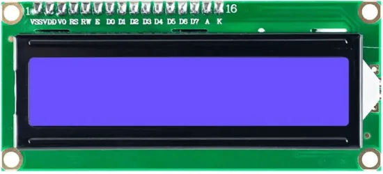 16x2 LCD (I2C) pinout diagram