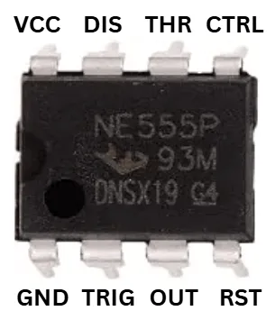 NE555 pinout diagram