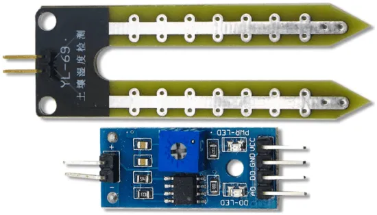 Soil Moisture Sensor pinout diagram